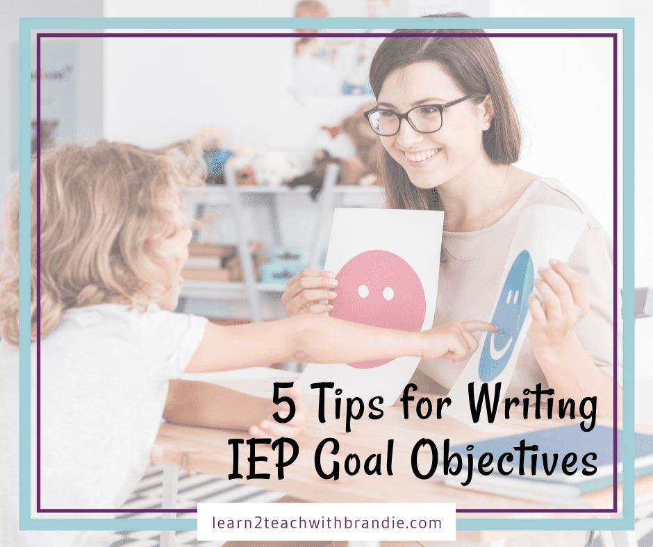 IEP goal objectives